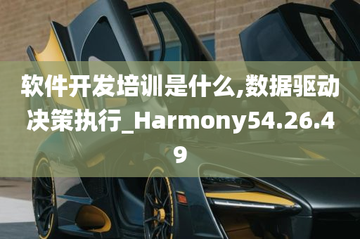 软件开发培训是什么,数据驱动决策执行_Harmony54.26.49