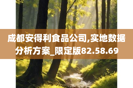 成都安得利食品公司,实地数据分析方案_限定版82.58.69