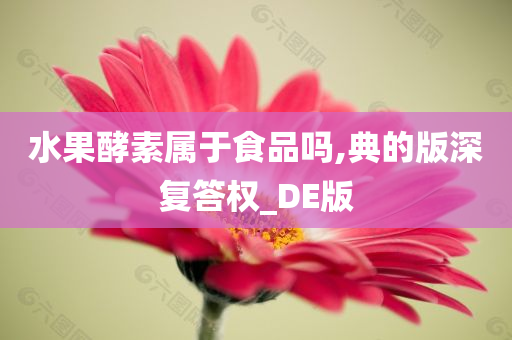 水果酵素属于食品吗,典的版深复答权_DE版