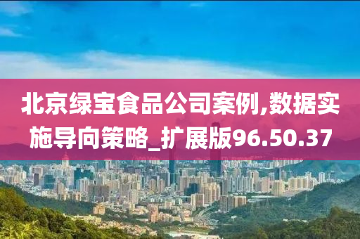 北京绿宝食品公司案例,数据实施导向策略_扩展版96.50.37