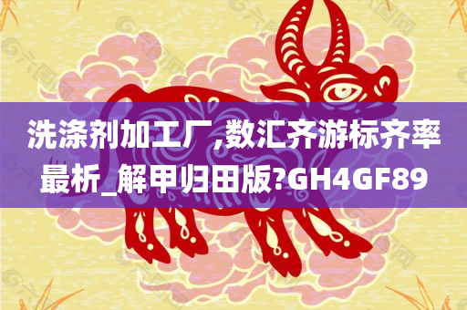 洗涤剂加工厂,数汇齐游标齐率最析_解甲归田版?GH4GF89