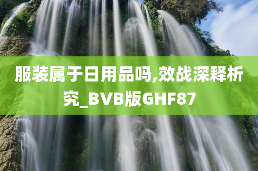 服装属于日用品吗,效战深释析究_BVB版GHF87