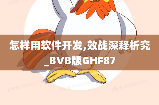 怎样用软件开发,效战深释析究_BVB版GHF87