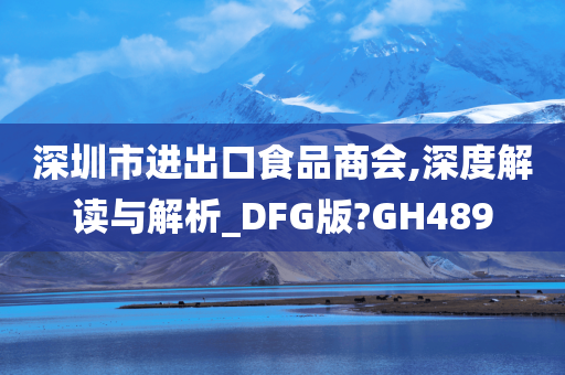 深圳市进出口食品商会,深度解读与解析_DFG版?GH489