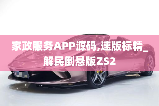 家政服务APP源码,速版标精_解民倒悬版ZS2