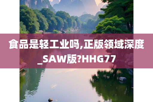 食品是轻工业吗,正版领域深度_SAW版?HHG77