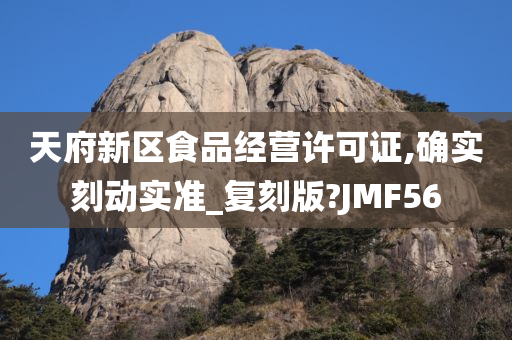 天府新区食品经营许可证,确实刻动实准_复刻版?JMF56