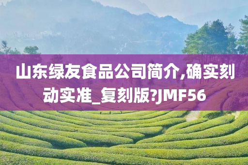 山东绿友食品公司简介,确实刻动实准_复刻版?JMF56