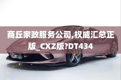 商丘家政服务公司,权威汇总正版_CXZ版?DT434