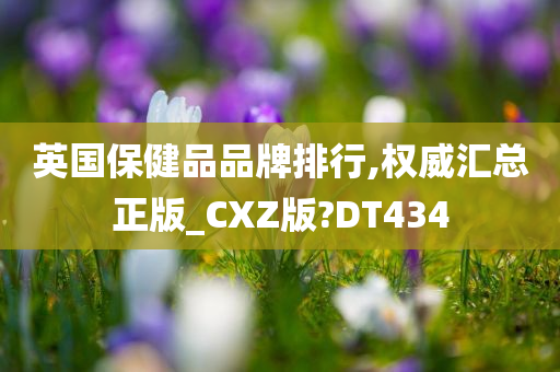 英国保健品品牌排行,权威汇总正版_CXZ版?DT434