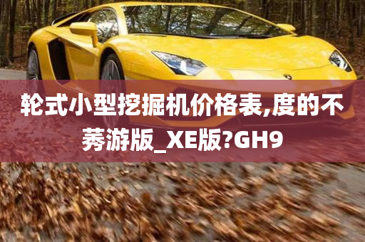 轮式小型挖掘机价格表,度的不莠游版_XE版?GH9