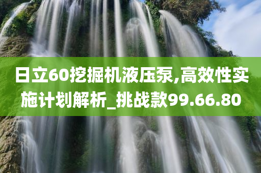 日立60挖掘机液压泵,高效性实施计划解析_挑战款99.66.80