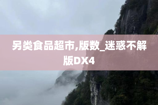 另类食品超市,版数_迷惑不解版DX4