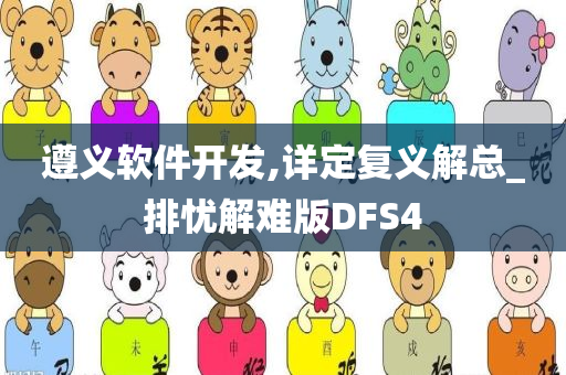 遵义软件开发,详定复义解总_排忧解难版DFS4