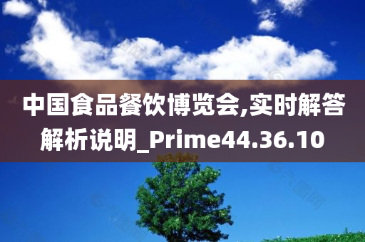 中国食品餐饮博览会,实时解答解析说明_Prime44.36.10