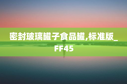 密封玻璃罐子食品罐,标准版_FF45