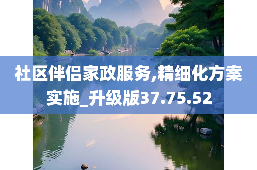 社区伴侣家政服务,精细化方案实施_升级版37.75.52