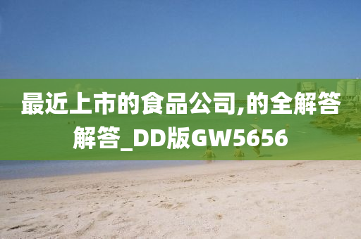 最近上市的食品公司,的全解答解答_DD版GW5656