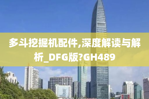 多斗挖掘机配件,深度解读与解析_DFG版?GH489