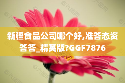 新疆食品公司哪个好,准答态资答答_精英版?GGF7876