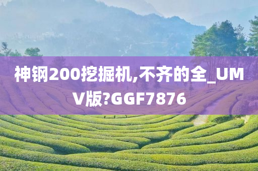 神钢200挖掘机,不齐的全_UMV版?GGF7876