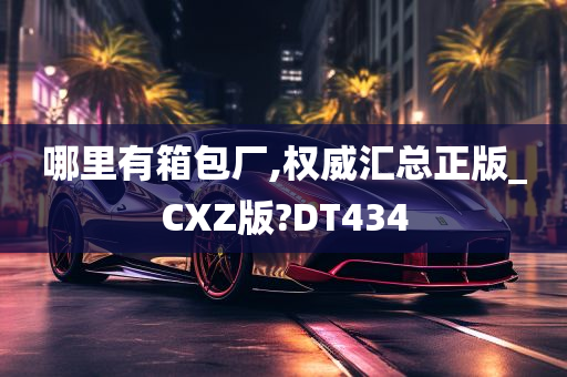 哪里有箱包厂,权威汇总正版_CXZ版?DT434