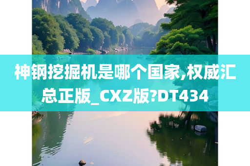 神钢挖掘机是哪个国家,权威汇总正版_CXZ版?DT434