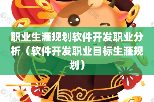 职业生涯规划软件开发职业分析（软件开发职业目标生涯规划）