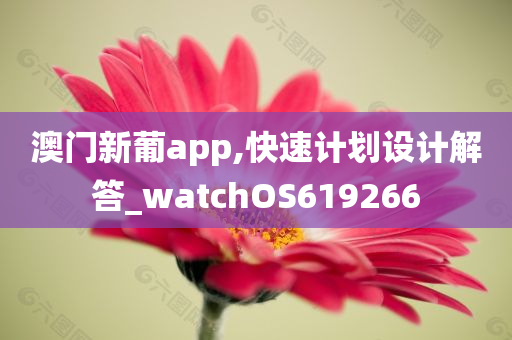 澳门新葡app,快速计划设计解答_watchOS619266