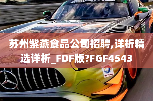 苏州紫燕食品公司招聘,详析精选详析_FDF版?FGF4543