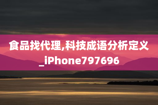 食品找代理,科技成语分析定义_iPhone797696