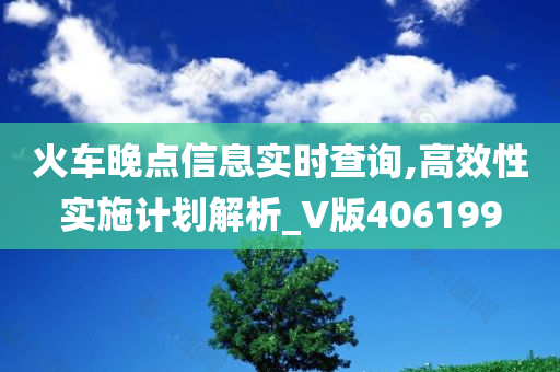 火车晚点信息实时查询,高效性实施计划解析_V版406199