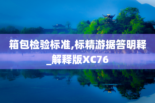 箱包检验标准,标精游据答明释_解释版XC76