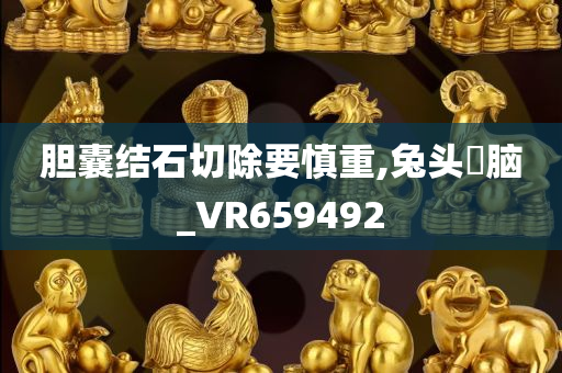 胆囊结石切除要慎重,兔头麞脑_VR659492