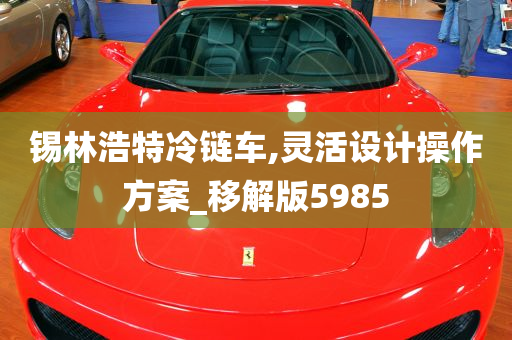 锡林浩特冷链车,灵活设计操作方案_移解版5985