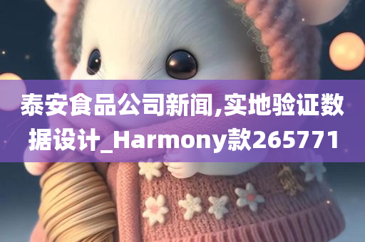 泰安食品公司新闻,实地验证数据设计_Harmony款265771