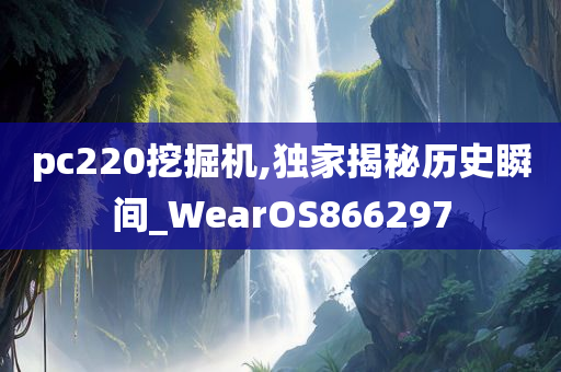 pc220挖掘机,独家揭秘历史瞬间_WearOS866297