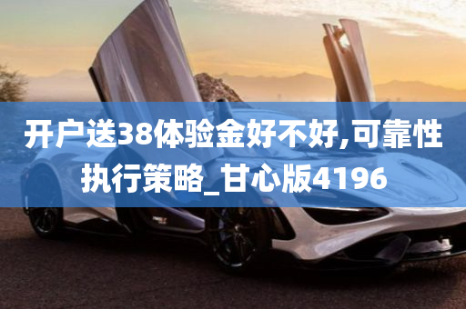 开户送38体验金好不好,可靠性执行策略_甘心版4196