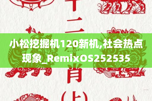 小松挖掘机120新机,社会热点现象_RemixOS252535