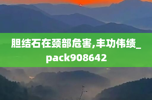 胆结石在颈部危害,丰功伟绩_pack908642