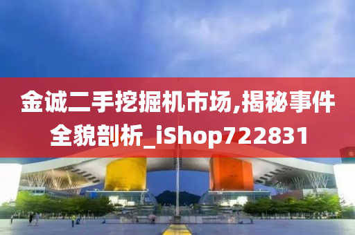 金诚二手挖掘机市场,揭秘事件全貌剖析_iShop722831