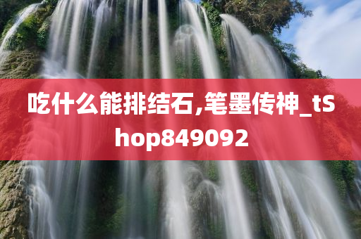 吃什么能排结石,笔墨传神_tShop849092