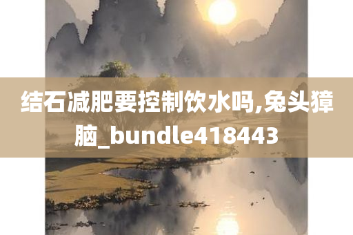 结石减肥要控制饮水吗,兔头獐脑_bundle418443