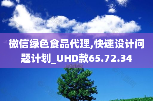 微信绿色食品代理,快速设计问题计划_UHD款65.72.34