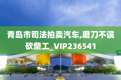 青岛市司法拍卖汽车,磨刀不误砍柴工_VIP236541