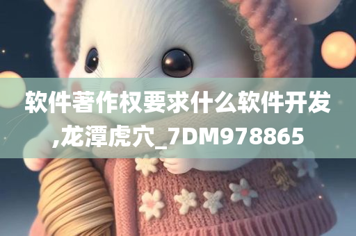 软件著作权要求什么软件开发,龙潭虎穴_7DM978865