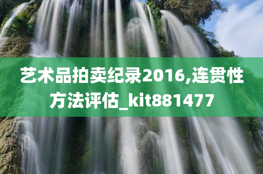 艺术品拍卖纪录2016,连贯性方法评估_kit881477