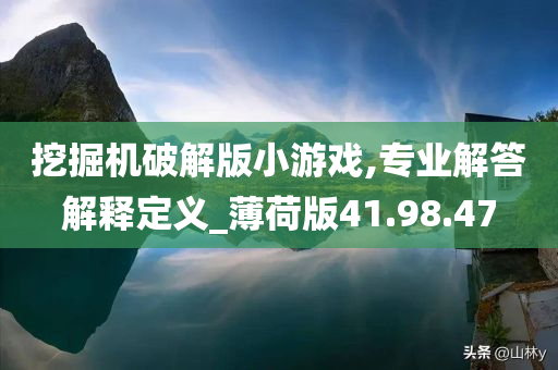 挖掘机破解版小游戏,专业解答解释定义_薄荷版41.98.47