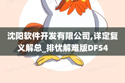 沈阳软件开发有限公司,详定复义解总_排忧解难版DFS4