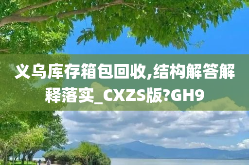 义乌库存箱包回收,结构解答解释落实_CXZS版?GH9